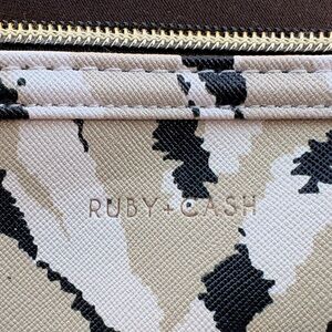 Tan and Black Clutch